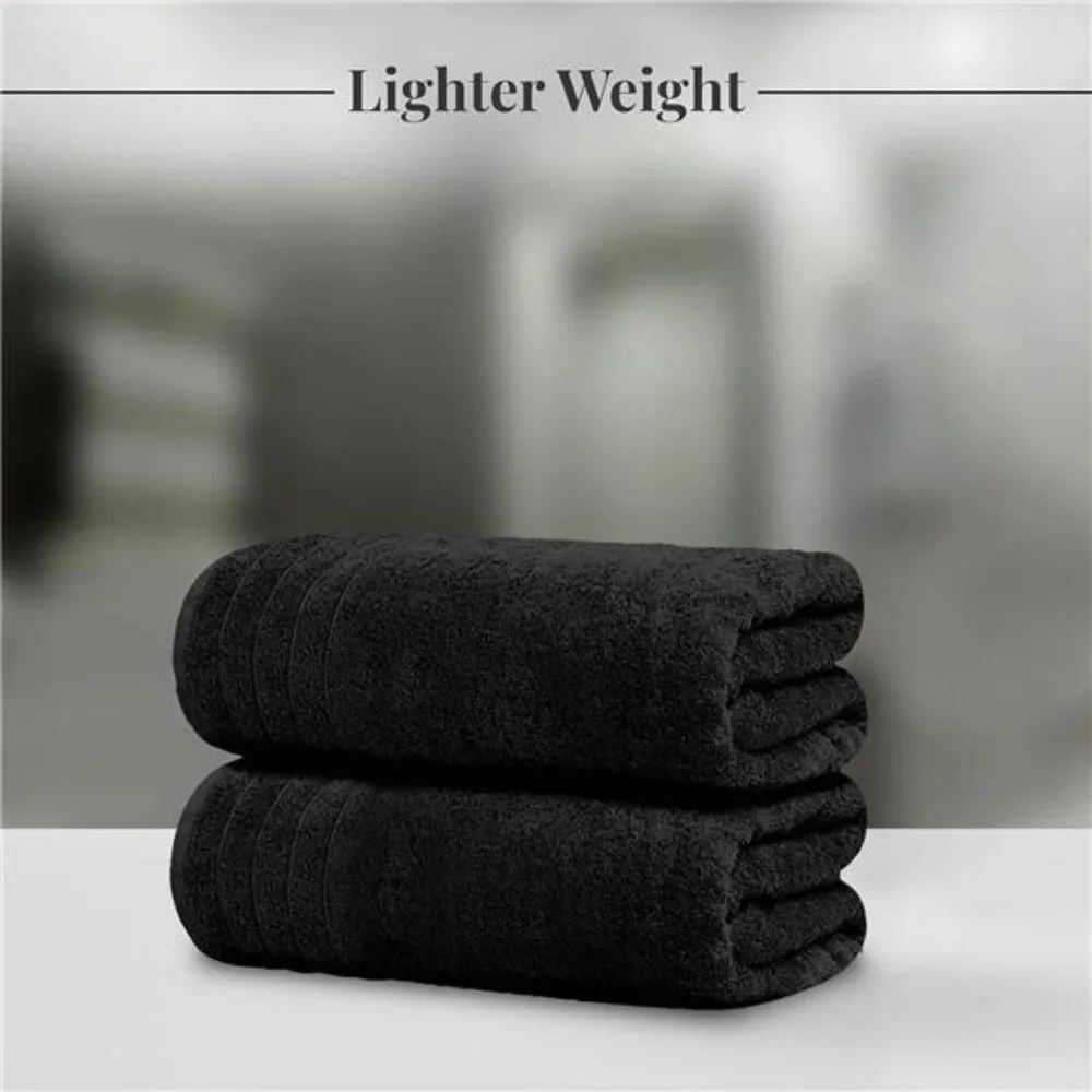New Pack of 4 Extra Large Bath Towels 30 x 60 Inches, 100% Cotton,